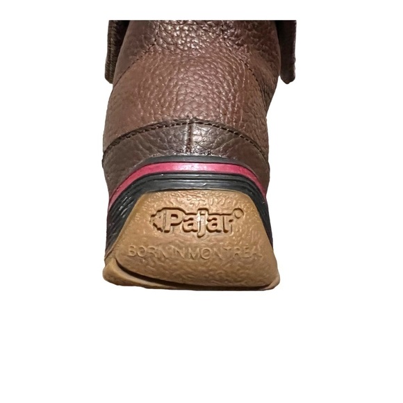 Pajar Canada Leather Alice Shearling-Lined Fold Over Winter Snow Boots 7.5 - Picture 8 of 12